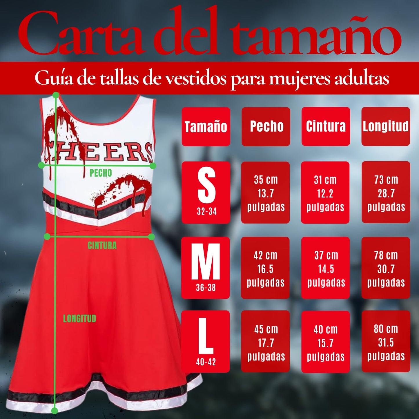 Costum de majoreta zombie - Marimea M