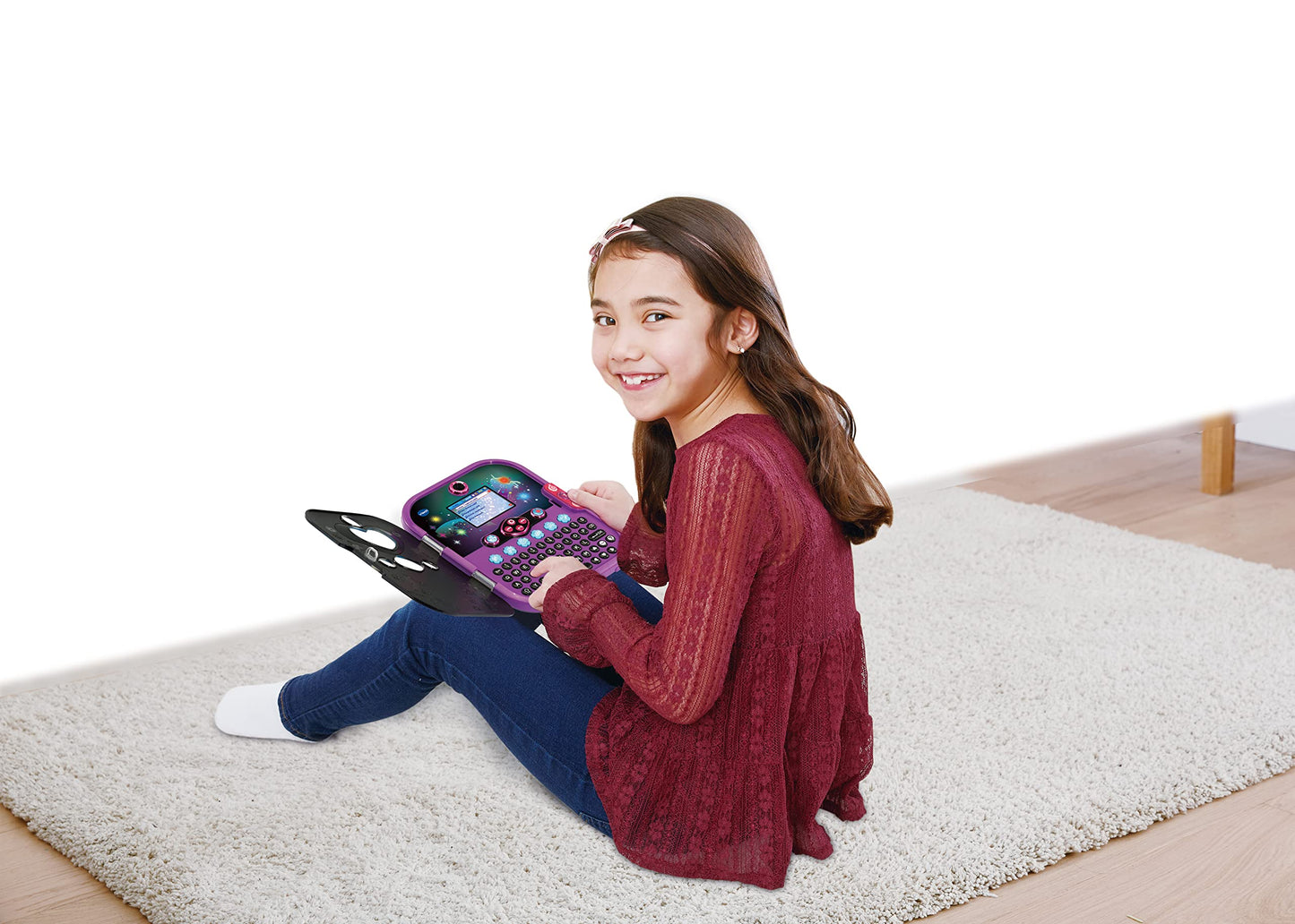 VTech Kidisecrets Selfie Music 2.0 negru – Jurnal pentru copii cu 2 camere, MP3 player, recunoaștere facială și efecte de lumină – Pentru copii de 6-12 ani