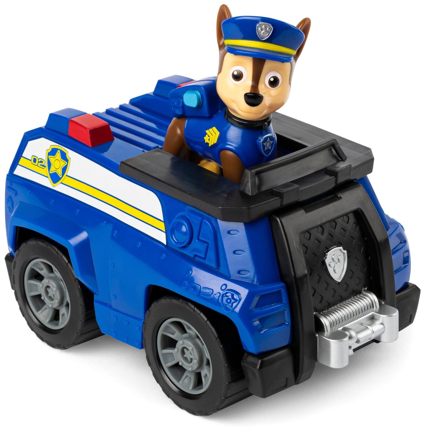 PAW PATROL, Vehicul de Poliție cu Figurina Chase (Vehicul de Bază), Mașinuță de Jucărie, pentru copii de la 3 ani