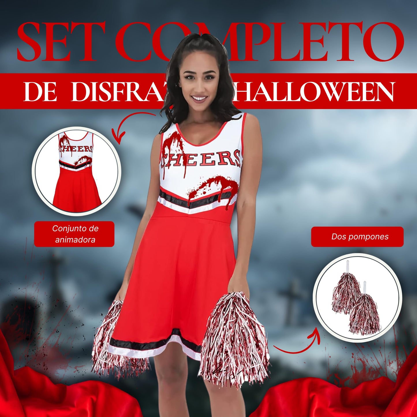 Costum de majoreta zombie - Marimea M
