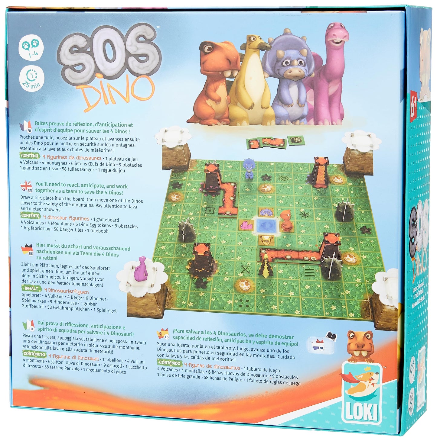 Joc de societate cooperativ SOS Dino CSGSOSD, Multicolor