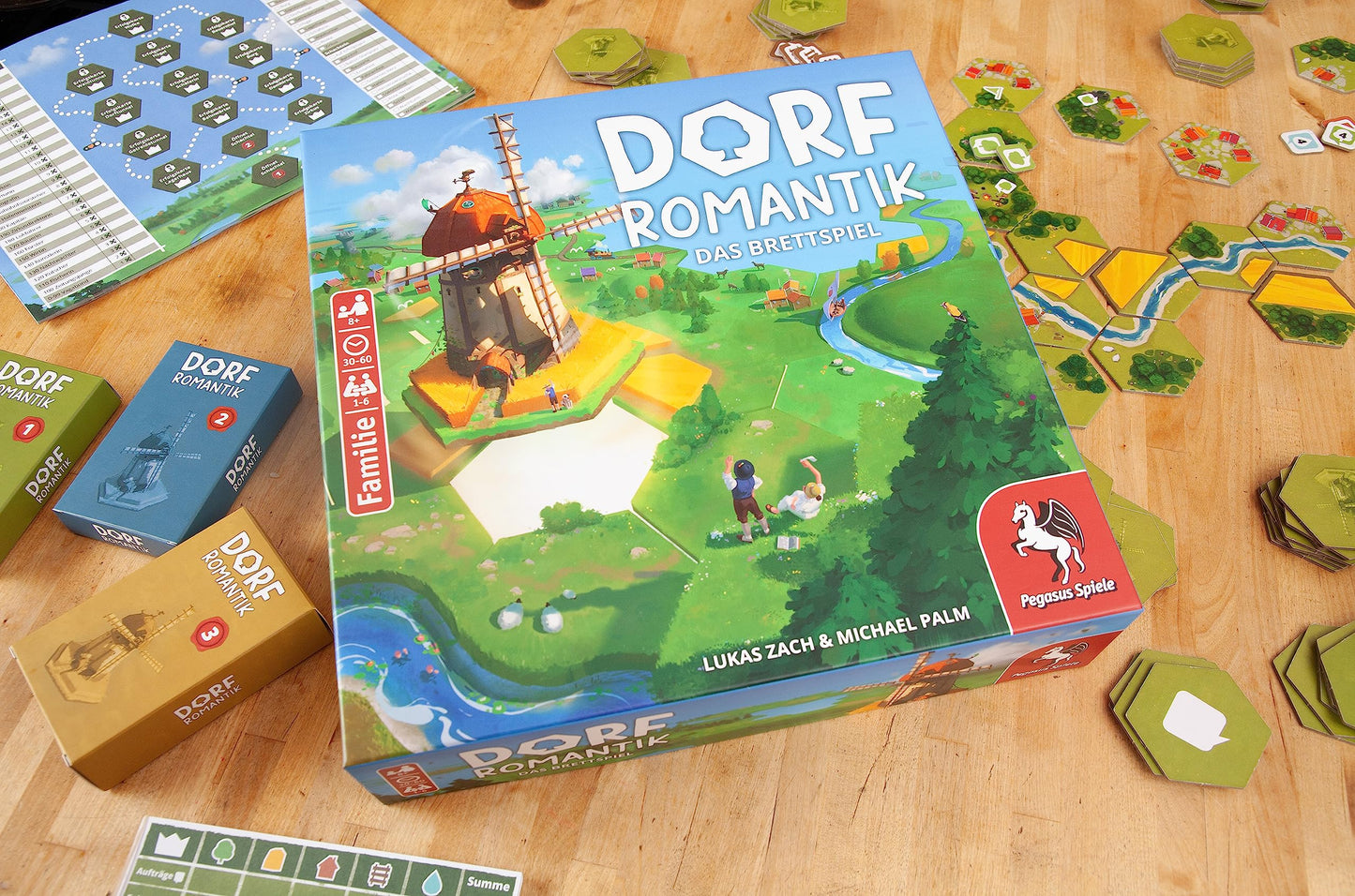 Pegasus Spiele 51240G Dorfromantik *Jocul Anului 2023* Jucării de Masă
