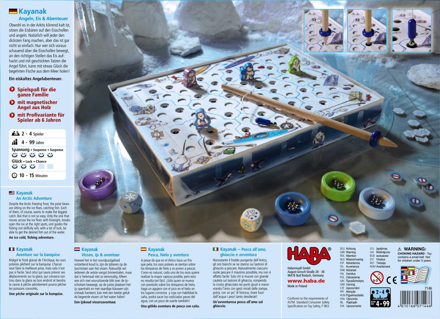 HABA Kayanak Joc Magnetic de Pescuit, 4+ ani