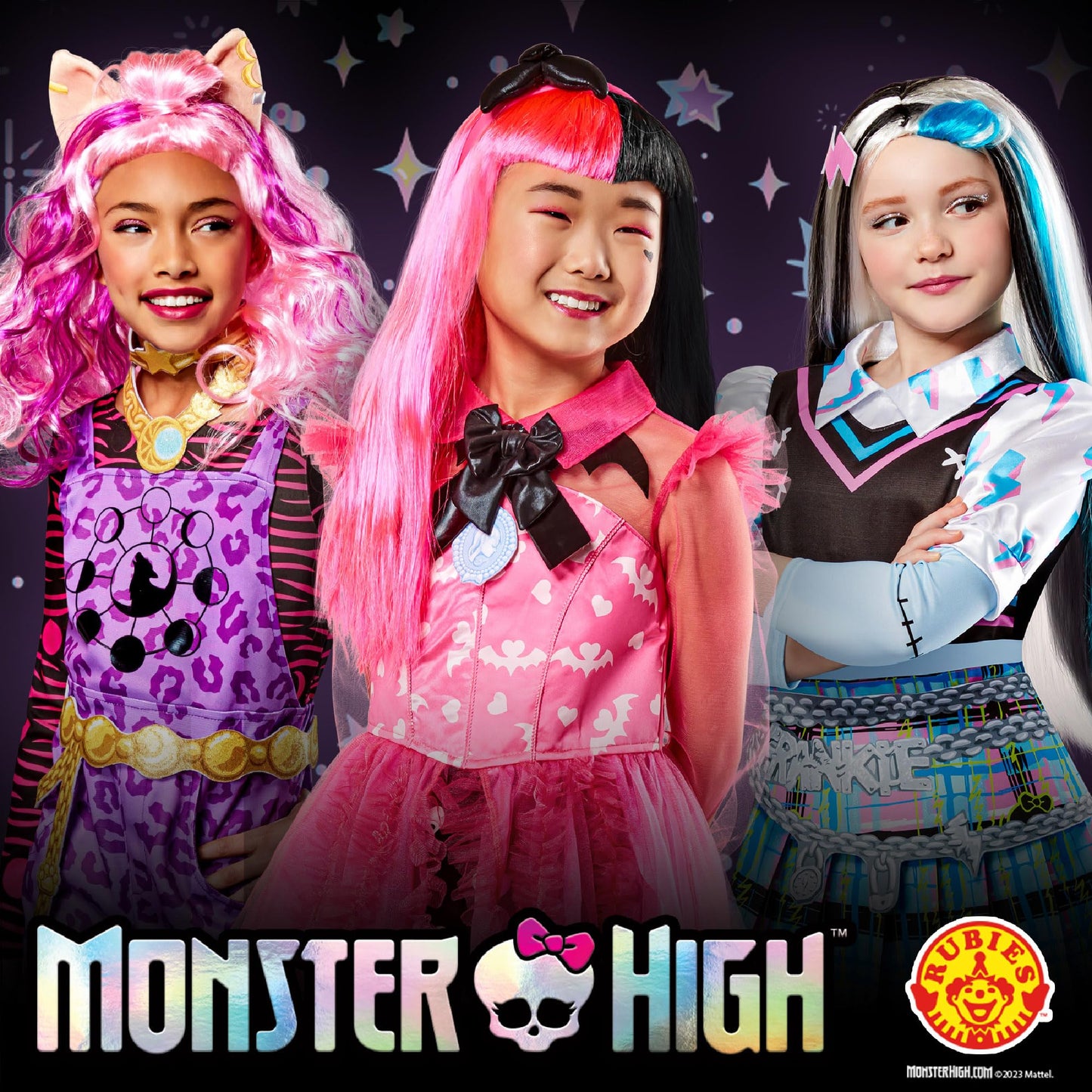 Pălărie Rubies Clawdeen pentru fetițe, mărime Standard. Oficial Monster High, pentru Carnaval, Crăciun, Zile de naștere, Petreceri și Halloween.