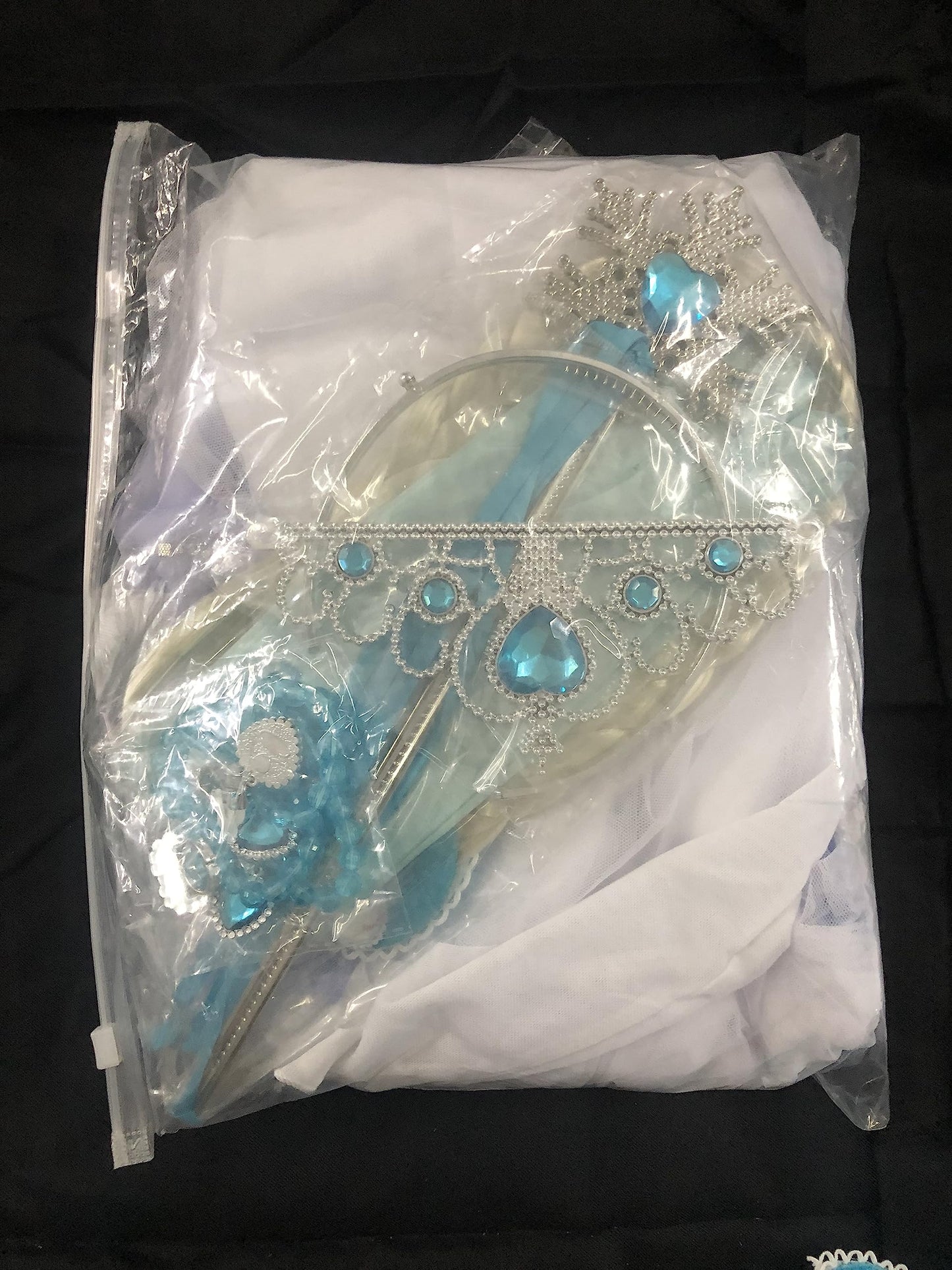 Rochie de prințesă ELSA pentru fete cu accesorii - Costum de Crăciun, Halloween, Carnaval, petrecere de ziua de naștere.