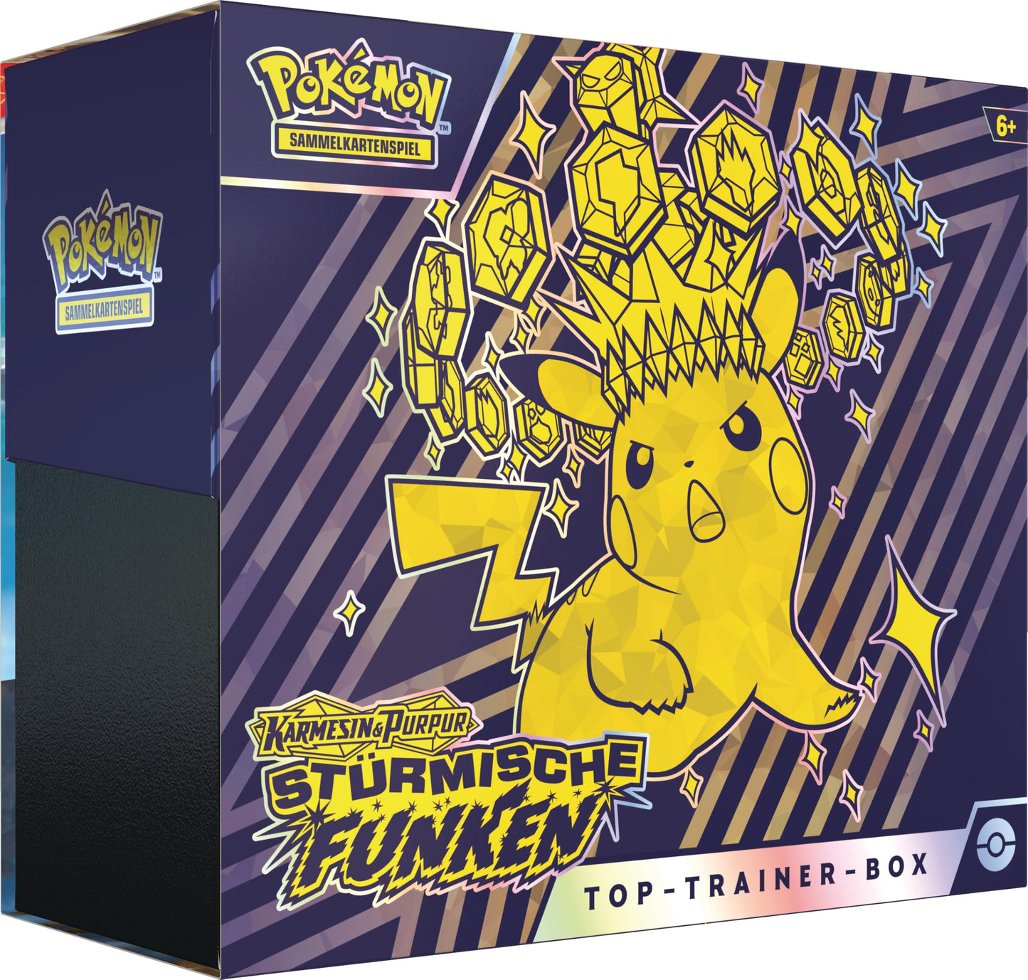 Pokémon - Cutie Top-Trainer Karmesin & Purpur – Sturmi Funken (1 carte promo, 9 pachete booster & accesorii premium)