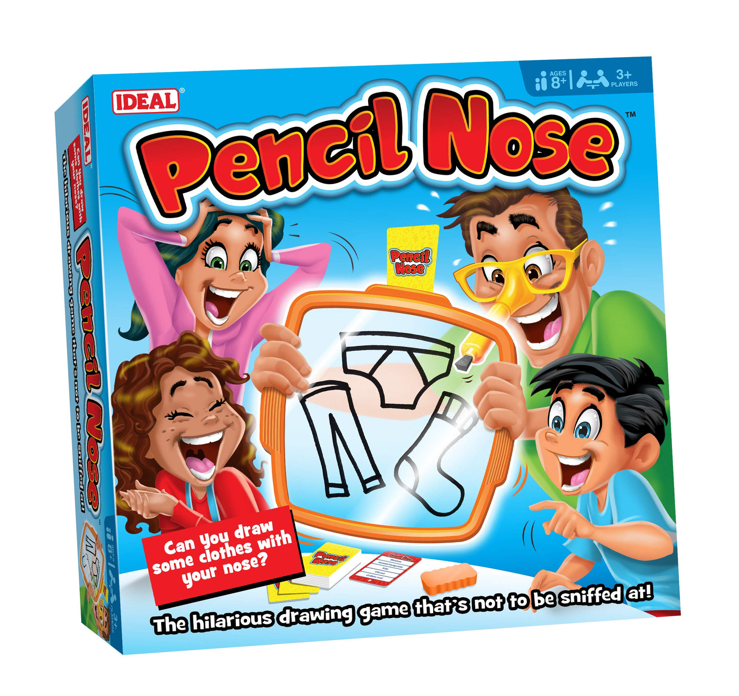Joc, Piatnik, Pencil Nose Game (RO) Jocul amuzant de desen pe care nu trebuie să-l ignori!, Jocuri de familie, Pentru 3+ jucători, Vârsta 8+