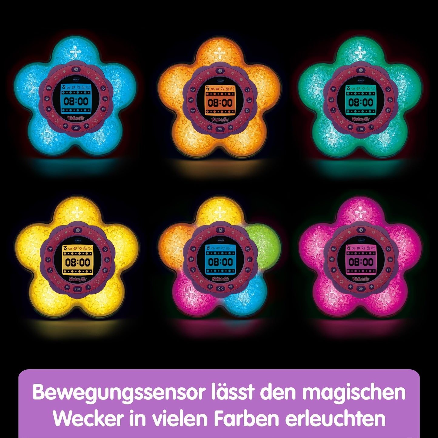 VTech Kidimagic Galaxy Light – Lumină magică și ceas deșteptător pentru momente de neuitat – Pentru copii de 6-12 ani