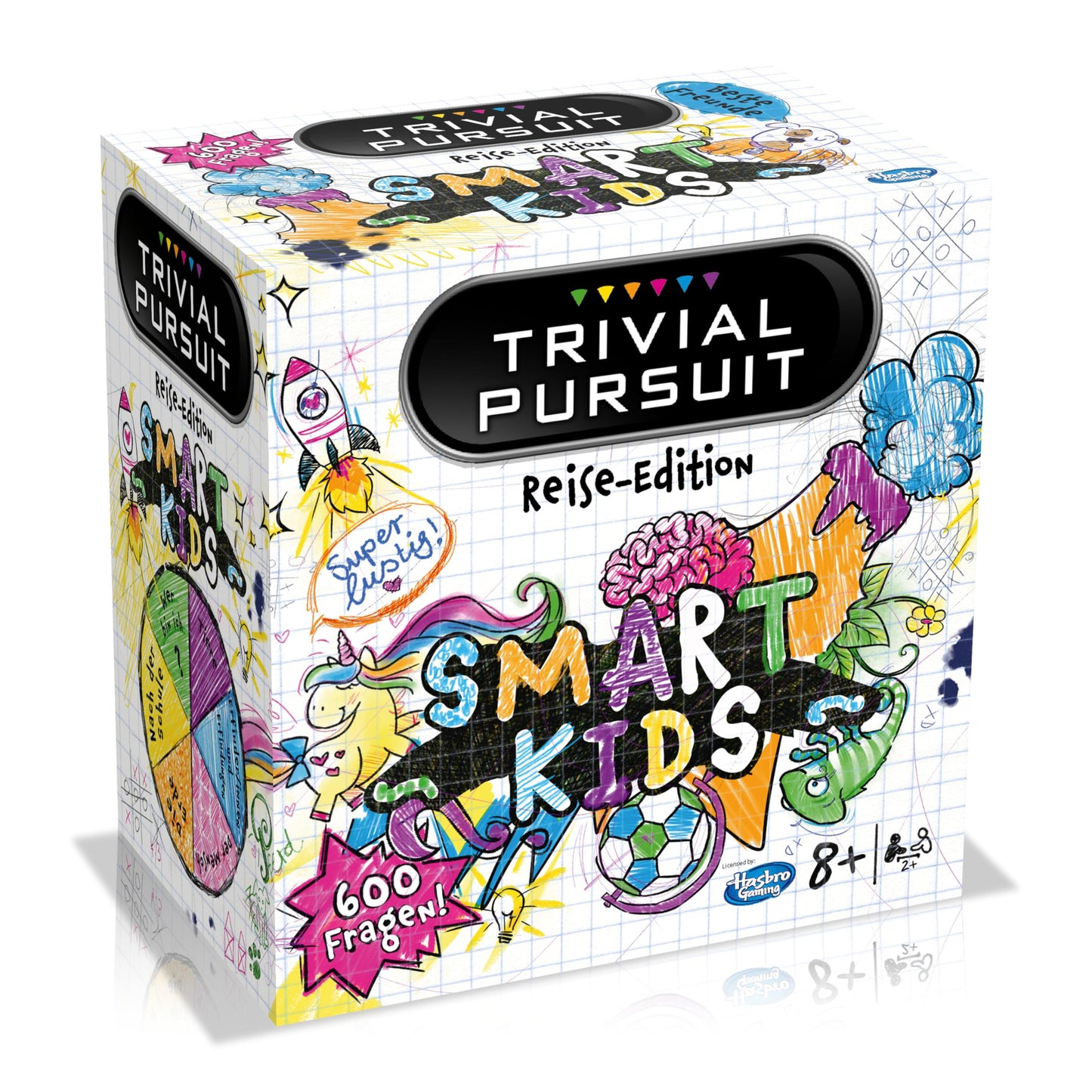 Winning Moves - Trivial Pursuit - Smart Kids - Joc de quiz pentru copii - 8 ani+ - Limba germană
