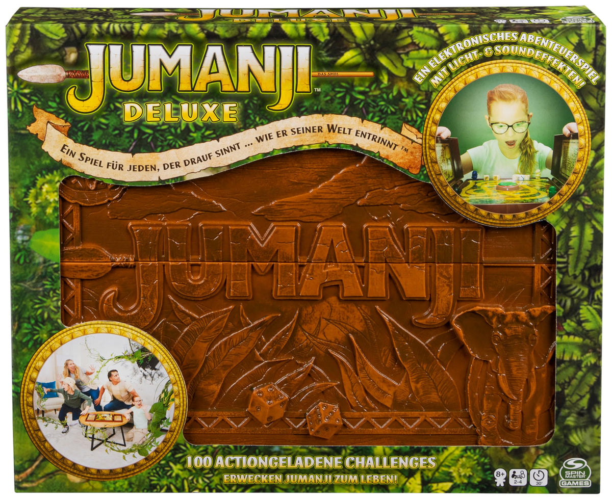 Spin Master Games Jumanji Joc de societate cooperativ cu efecte luminoase și sonore 2-4 jucători de la 8 ani
