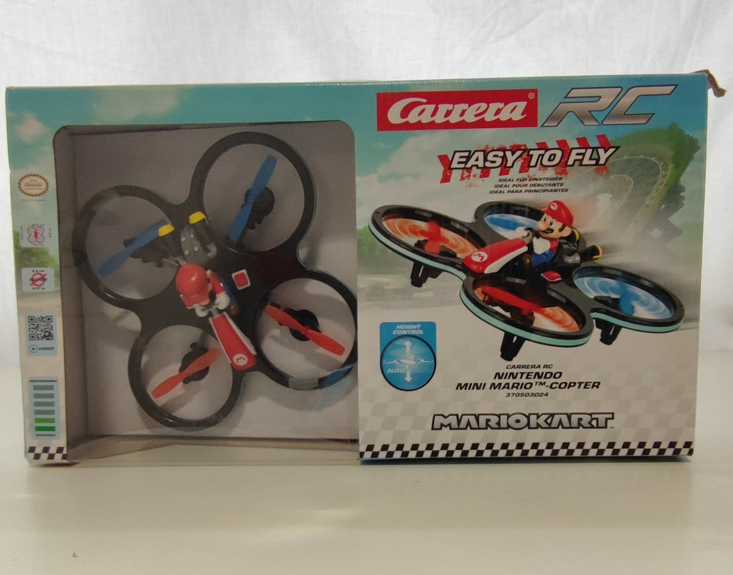 Drona jucarie Quadcopter Carrera RC Nintendo Mario Copter