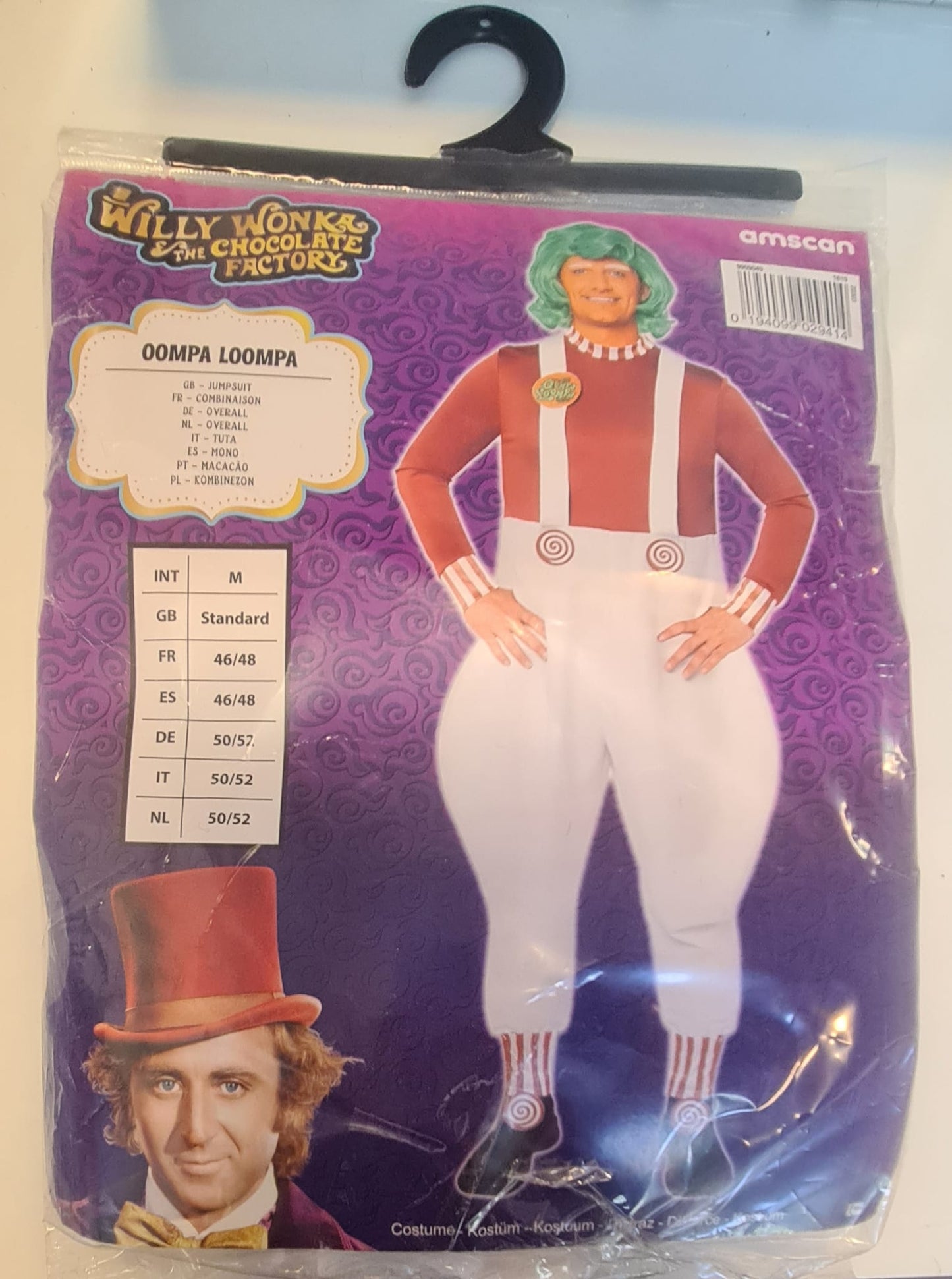 Costum de Oompa Loompa - Adulti - Marimea M