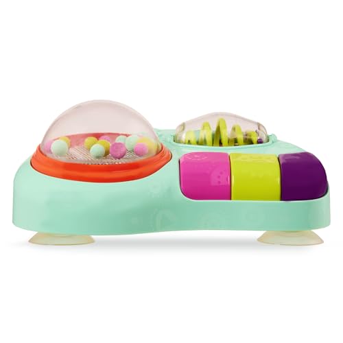B. toys – Jucărie pentru bebeluși pentru scaunul de masă – Jucărie cu ventuză cu muzică, lumini, sunete – Jucărie senzorială – Jucărie motrică Activitate pentru bebeluși – de la 6 luni – Whirly Pop