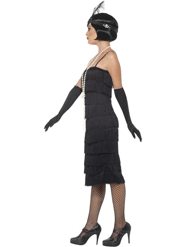 Costum Flapper Smiffys, Negru pentru Halloween și Carnaval