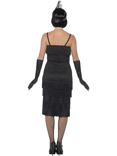 Costum Flapper Smiffys, Negru pentru Halloween și Carnaval