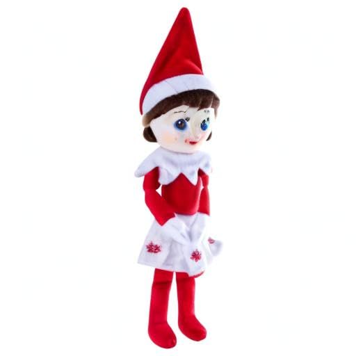 Elf pe Raft Plushee Pals Fetiță, 34 cm