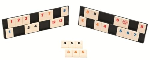 Rummikub Original Jumbo Rummy/Remi - Joc de societate clasic, compact pentru călătorii - pentru 2-4 jucători, adulți și copii de la 7 ani