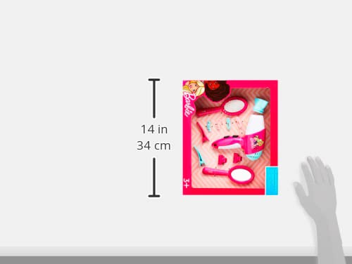 Set de coafură Barbie Theo Klein 5790 cu accesorii, inclusiv uscător de păr pentru copii, pentru vârsta de 3 ani+.