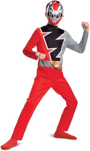 Costum oficial Power Rangers pentru copii, clasic, Dino Fury, mărimea M, costum de carnaval
