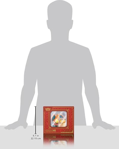 Colecția Super Premium Glurak-ex Pokémon: 3 cărți promoționale holografice, 1 figură de expunere și 10 pachete booster.
