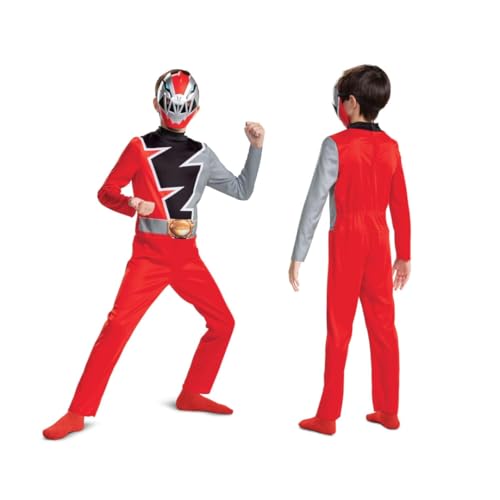 Costum oficial Power Rangers pentru copii, clasic, Dino Fury, mărimea M, costum de carnaval