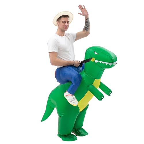 IRETG Costum dinozaur gonflabil pentru adulți
