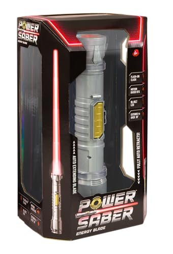 SABIA PUTERII Goliath Power Saber - Sabie laser pentru copii de la 6 ani, extensibilă automat, jucărie laser realistă, luptă intergalactică, 30cm/90cm extinsă