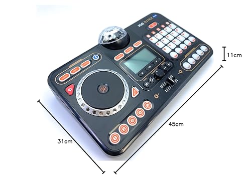 VTech Kidi DJ Mix – Mixer DJ 10 în 1 cu Jog-Wheel și efecte pentru copii 6-12 ani, Negru