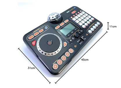 VTech Kidi DJ Mix – Mixer DJ 10 în 1 cu Jog-Wheel și efecte pentru copii 6-12 ani, Negru