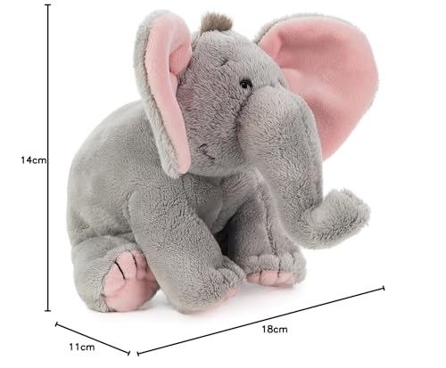 Schaffer 5192 Elefant de pluș BabySugar, 19 cm