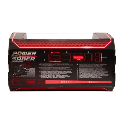 SABIA PUTERII Goliath Power Saber - Sabie laser pentru copii de la 6 ani, extensibilă automat, jucărie laser realistă, luptă intergalactică, 30cm/90cm extinsă
