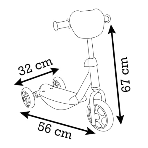 Smoby Paw Patrol Scooter 3 roți, ghidon ajustabil, 3+ ani