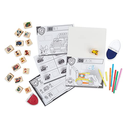 Melissa & Doug Paw Patrol Set timbre 25 piese din lemn