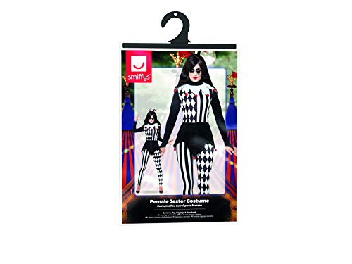 Costum Smiffys de Bufoniță pentru Femei, Negru pentru Halloween și Carnaval