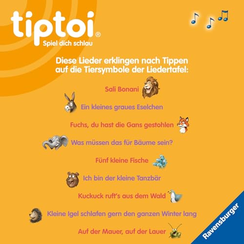 Ravensburger tiptoi 00233 Tablă cântece interactive, 2+ ani