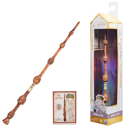 Wizarding World Bagheta Dumbledore cu carte de vraji, 6+ ani