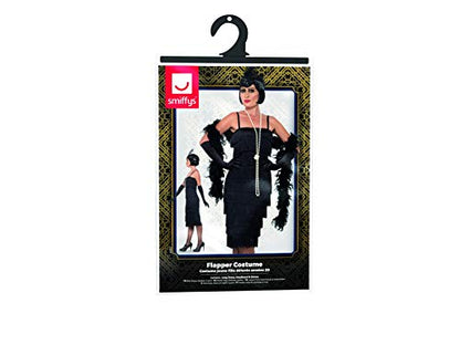 Costum Flapper Smiffys, Negru pentru Halloween și Carnaval