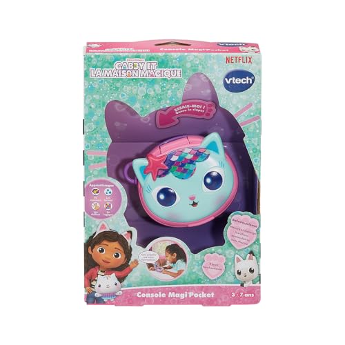 VTech Gabby Magi'Pocket Consolă portabilă, 3-7 ani (franceză)