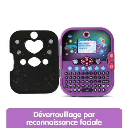 VTech KidiSecrets Selfie Music 2.0 Negru – Jurnal electronic cu recunoaștere facială – 6-12 ani – Versiune FR