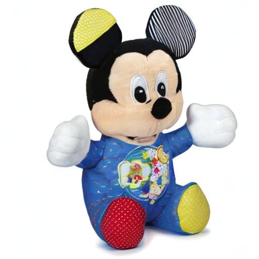 Clementoni Mickey Mouse Pluș interactiv lumini și sunete, 3+ luni