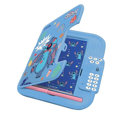 Jurnal electronic Lexibook Disney Stitch cu stilou și caiet, interactiv, protejat prin parolă, funcții distractive, efecte sonore, albastru, SD50D