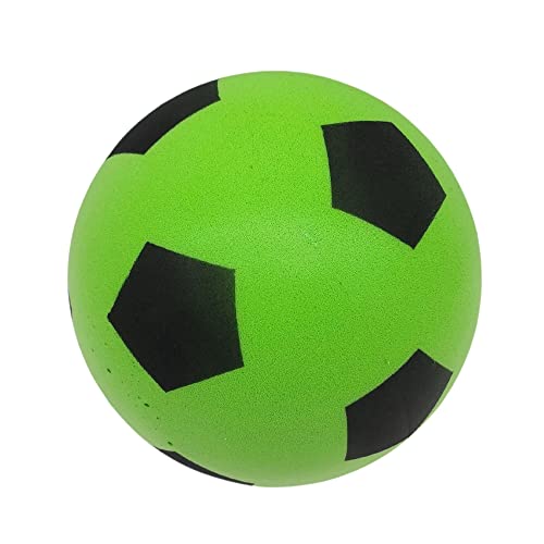Minge fotbal din spumă alldoro 63104, 20 cm, 153 g, Verde pentru copii de la 18 lun