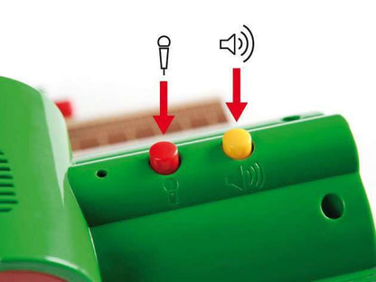 BRIO World 33578 Gară Vorbitoare Accesorii pentru Trenuri cu Funcție de Înregistrare - Jucărie pentru Copii Recomandată de la 3 Ani