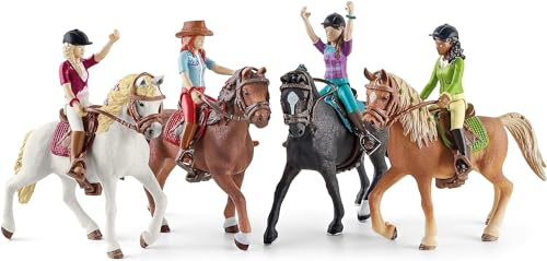 Set de joacă Schleich 72221 HORSE CLUB - Ausritt, 40 piese, pentru copii de la 5 ani, exclusiv pe Amazon