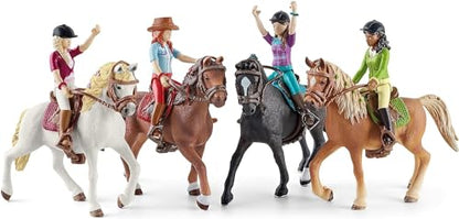 Set de joacă Schleich 72221 HORSE CLUB - Ausritt, 40 piese, pentru copii de la 5 ani, exclusiv pe Amazon