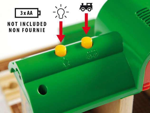 BRIO World 33578 Gară Vorbitoare Accesorii pentru Trenuri cu Funcție de Înregistrare - Jucărie pentru Copii Recomandată de la 3 Ani