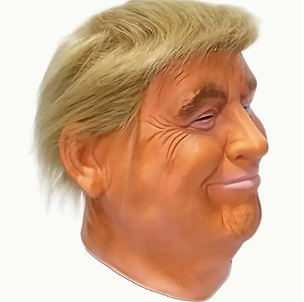 Mască latex Donald Trump, petrecere cosplay
