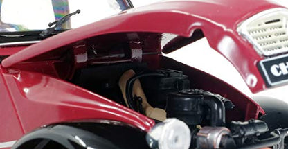 Citroen 2CV6 Charleston 1983 - Model auto 1:18, Roșu/Negru