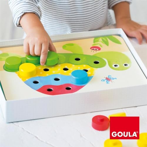 Goula Jumbo Spiele D53140 - Baby Color - Jucărie din lemn pentru copii - De la 2 ani