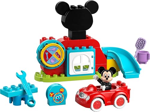 LEGO 10454 DUPLO Set Mickey Mouse, club și mașină